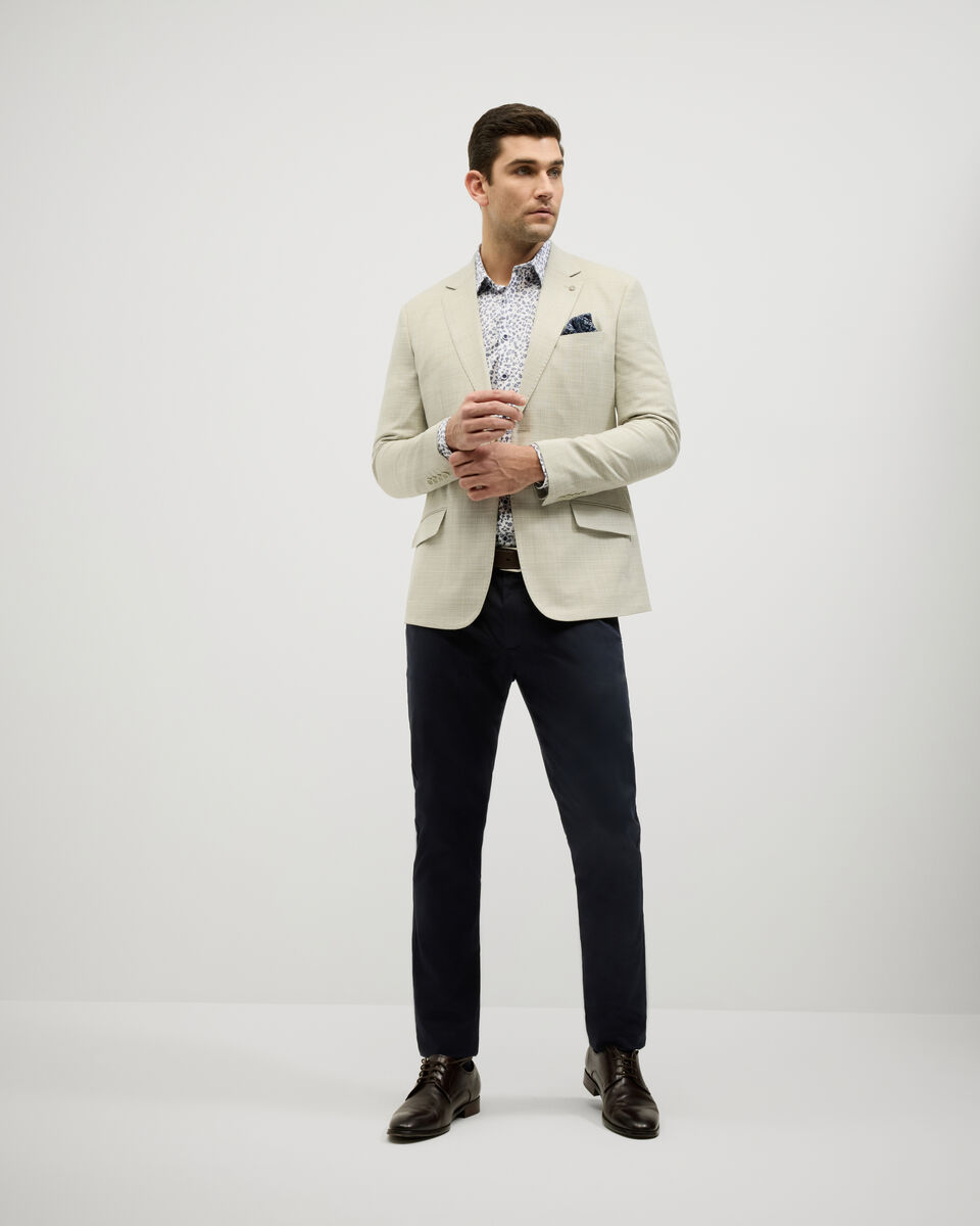 Single Breasted Textured Tailored Blazer, Sage, hi-res
